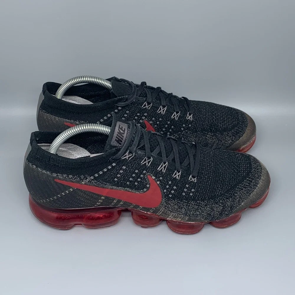 Nike Air Vapormax Flyknit Dark Team Red / Black‎ Men's Sz 10